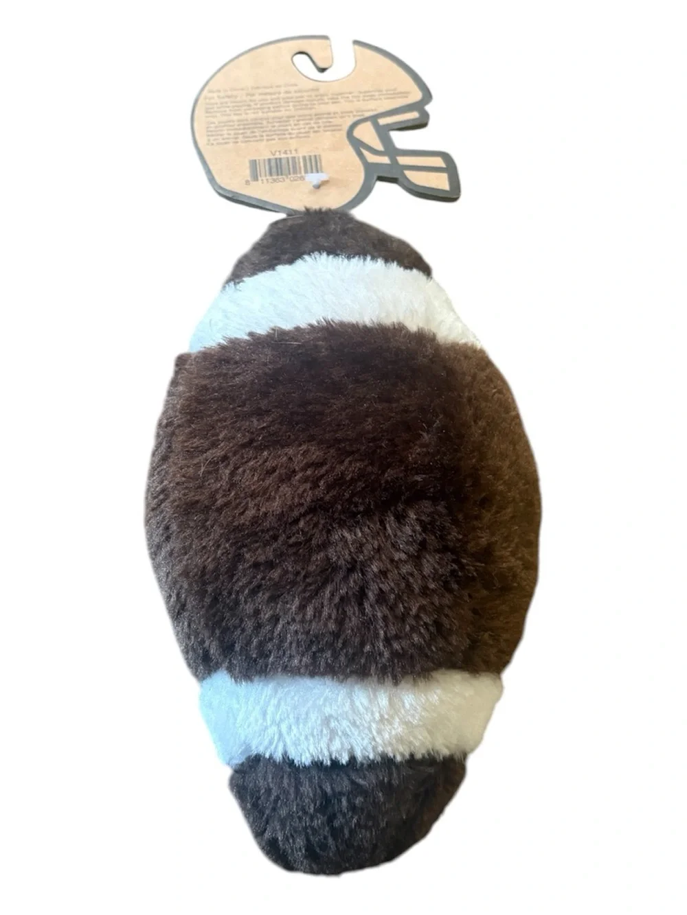 Pally’s Paw Plush Football with Squeaker 9” NWT